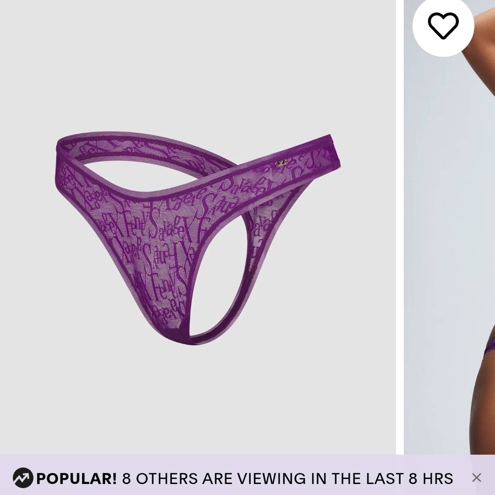 Savage X Fenty Purple Panties